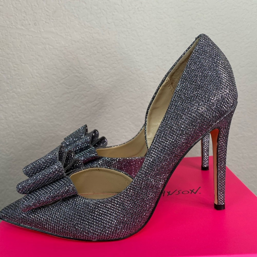 Betsey Johnson Silver Heels